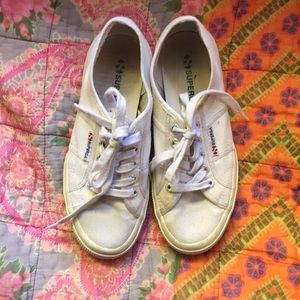 Superga Cotu Classic White Sneakers - Size 36